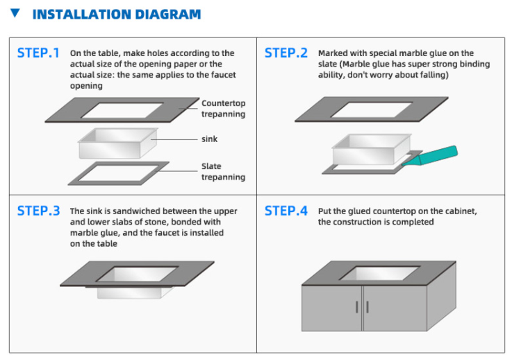 SS304 Black Top Mount Farmhouse Sink Hand Wash Basin With Drainboard