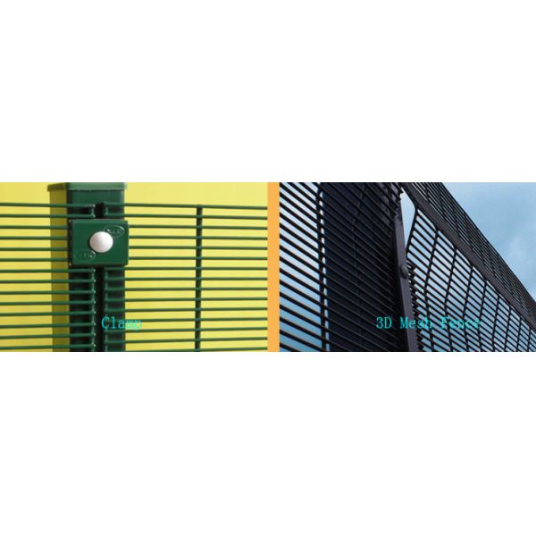 el polvo del verde del poste de 80x80m m cubrió los 2.5x2.0m cercado de 358 seguridades