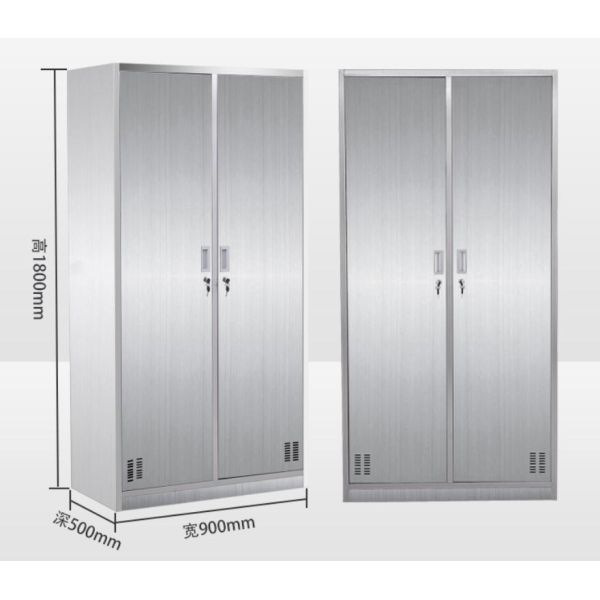 Stainless Steel RAL Color D500mm Metal Wardrobe Cabinet