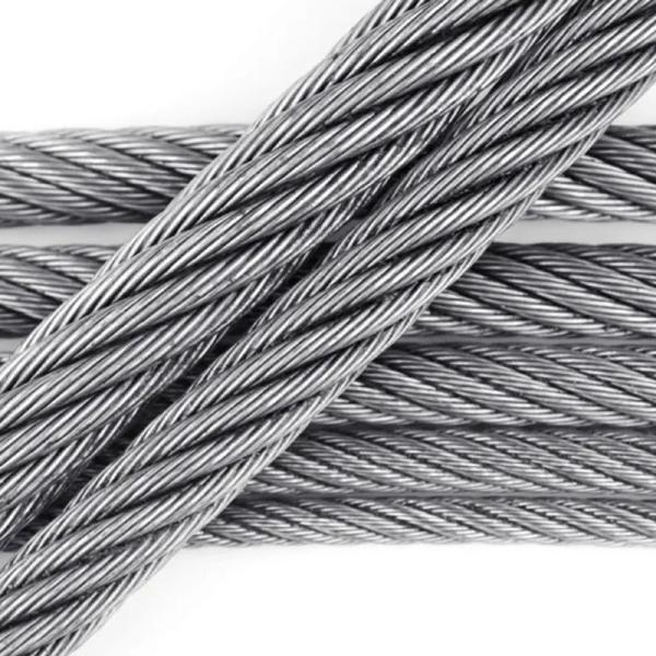 20 mm câble de tension fil d'acier galvanisé câble d'acier pour AiSi standard et autre service de traitement