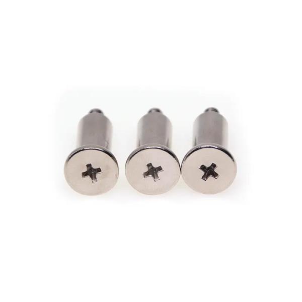 M3 personalizado X 25 pasos tornillos de hombro de acero inoxidable pernos cruzados ranura delgada cabeza plana