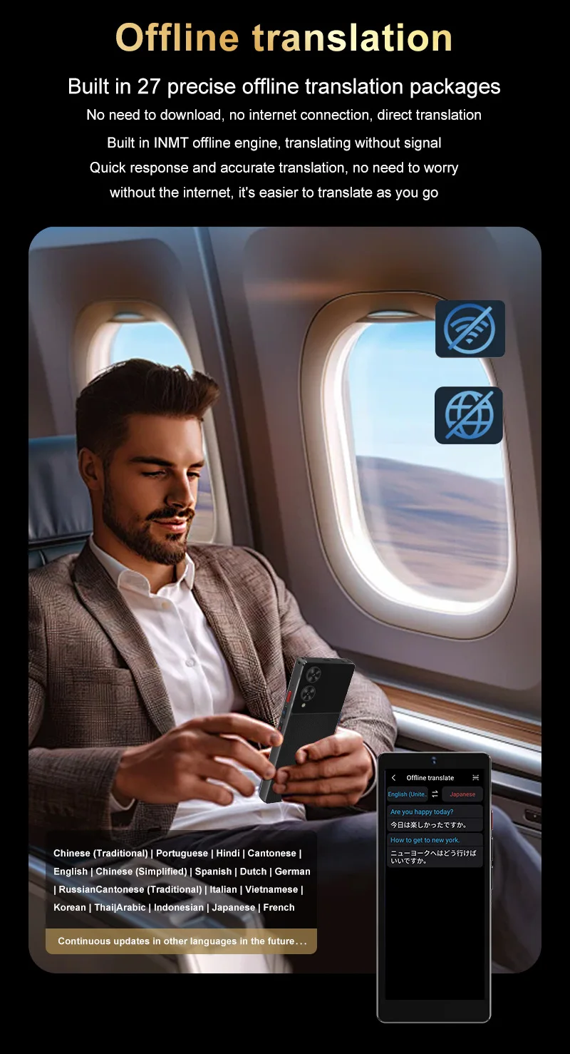 S20pro Voice Translator Support 148 Online 27 Offline Translator Real-Time Dialogue Translator