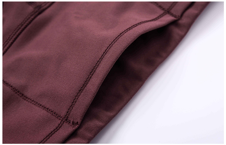 Размер 4 до 12 вспотели йога Wicking задыхаются шить карман Stretchable двойник встал на сторону зашкуренный