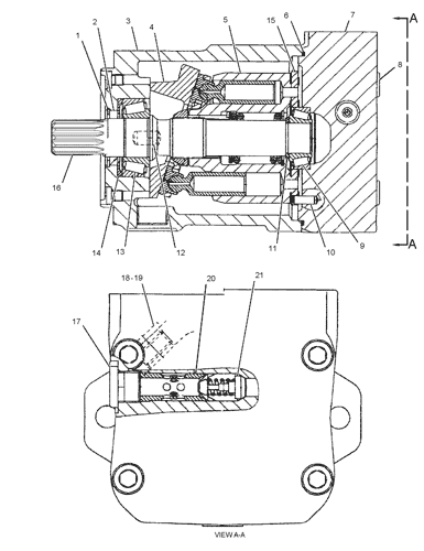 E345C 2668034 266-8034 Строительная техника Вентилятор двигатель Гидравлический поршневый насос