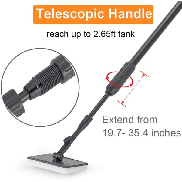 Freshwater Telescopic Handle Aquarium Cleaning Tool