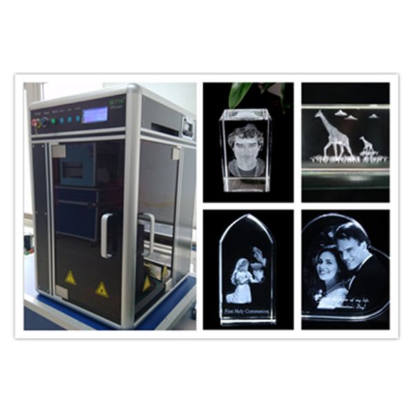 Diode Pumped 3D Laser Glass Engraving Machine , Computerized 3D Laser Carving