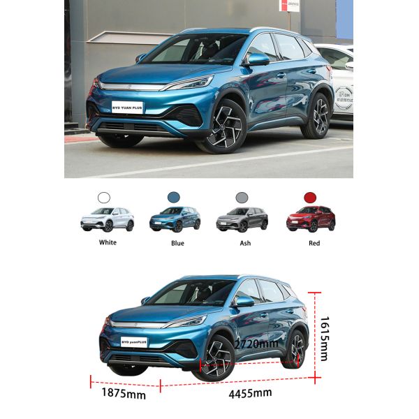 430 км BYD Подержанные автомобили Быстрая зарядка Чистый 100% электрический автомобиль BYD Юань Плюс