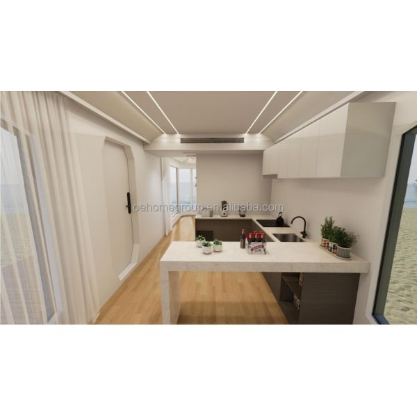 Luxury 20ft Modern Shipping Container House Small Residential Prefab Steel Structure For Hotels Villas Apartment Space