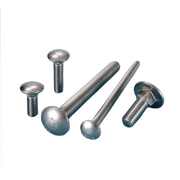 DIN603 Mushroom head square neck bolts carriage bolts stainless steel/zinc/black