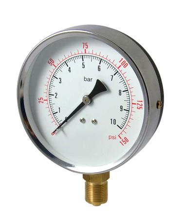 150mm 200mm 250mm Vacuum Utility Pressure Gauge 1/8 BSPT 40-250 Bar