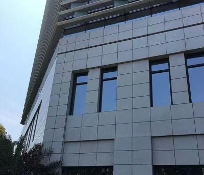Modern Residential Curtain Wall Stone Shape / Size Customized