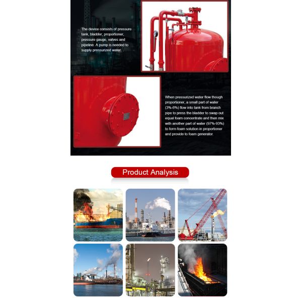 Carbon Steel 10000L Foam Fire Fighting System Vertical Foam Bladder Tank