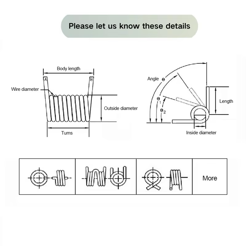 Multi Leg Custom Torsion Springs For Rapid Prototyping Of Complex Arm Length
