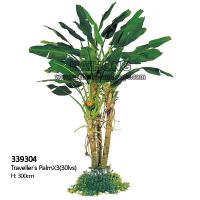 das árvores artificiais altas do Landscap da palma do viajante de 300cm pássaro dos bonsais da aterrissagem da planta de Paradise em pasta