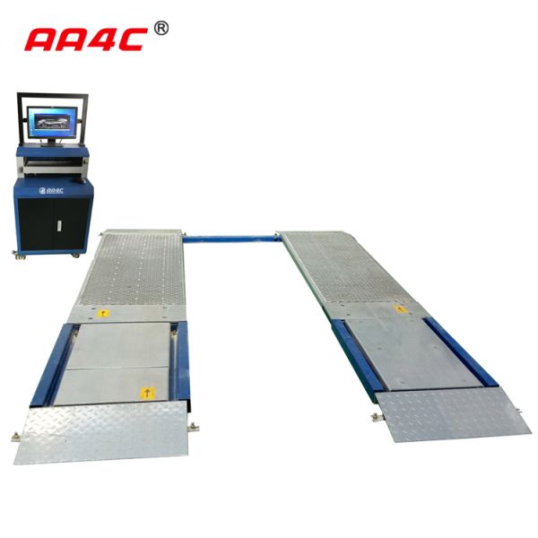 AA4C Ultra-Flat 2 Plates Brake Tester Side Slip Suspension Axle Load Tester Vehicle Inspection Equipment