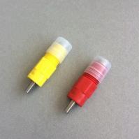Caille Broiler Mamelon Buveur Volaille Abreuvoir Ligne Pièces Jaune Rouge