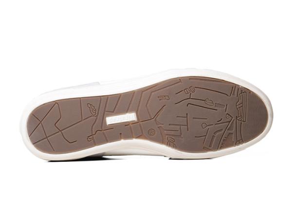 Sapatas de Autumn Splicing Mens Casual Flat, sapatas lisas brancas dos homens de couro da camurça