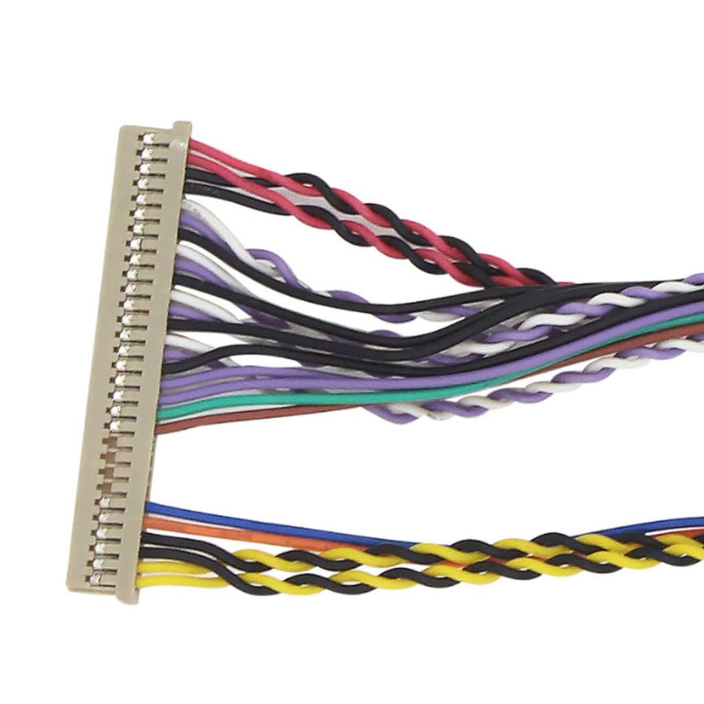 Провод сборки кабеля ODM LVDS OEM обуздывает электрический 40 Pin Pin 30 Pin 20