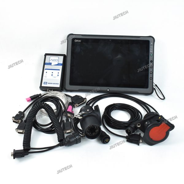 Pronto para usar Getac F110 Tablet+For Knorr NEO UDIF Interface com software V5.0 Truck Trailer Brake Diagnostic Tool