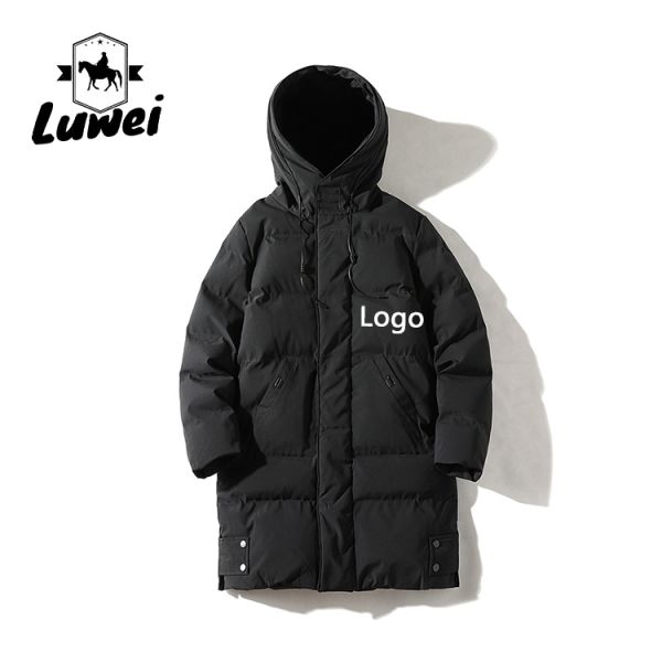 Мужчины на открытом воздухе зимнее пальто куртки толстые хлопчатобумажные пальто с карманами