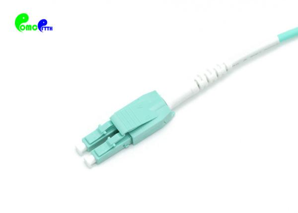 Uniboot Aqua Green LC / PC - LC / PC MM Dual Duplex 3.0 mm OM3 Fiber Optic Patch Cord Patch Cable Jumper