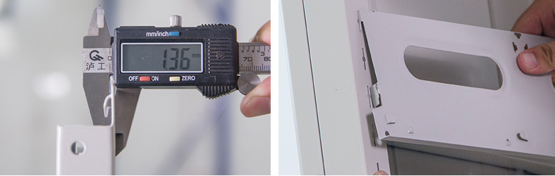 Estantes ajustables del metal de la exposición de la capa del polvo