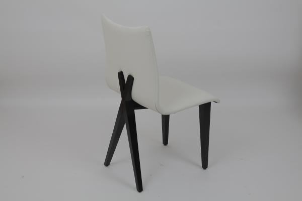 White Leather Fabric Furniture Dining Room Office Chairs Luxury Modern