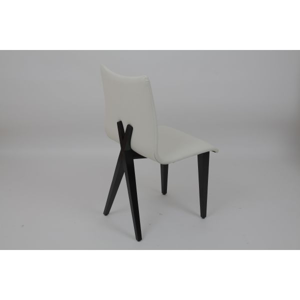 White Leather Fabric Furniture Dining Room Office Chairs Luxury Modern