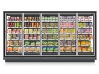 Commercial Air-Cooling Freezers Equipped With Anti-Fog Glass Doors