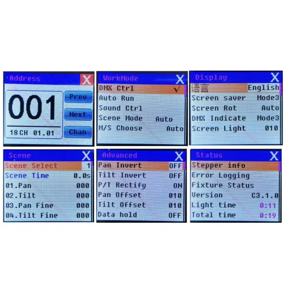 600 Вт Цветный DMX512 Управление Гибкий светодиодный светодиодный свет 540 градусов Движущаяся голова для шоу моды