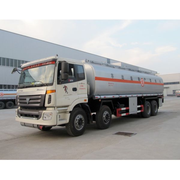 25 Ton Fuel Delivery Tank Truck , 30000 Liters Bobtail Fuel Truck Long Distance