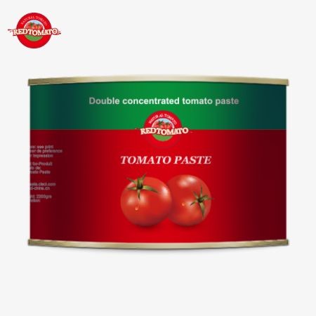 A Fábrica de Tomates Pasta de Tomate enlatada 2200g lata de frescura e qualidade superior