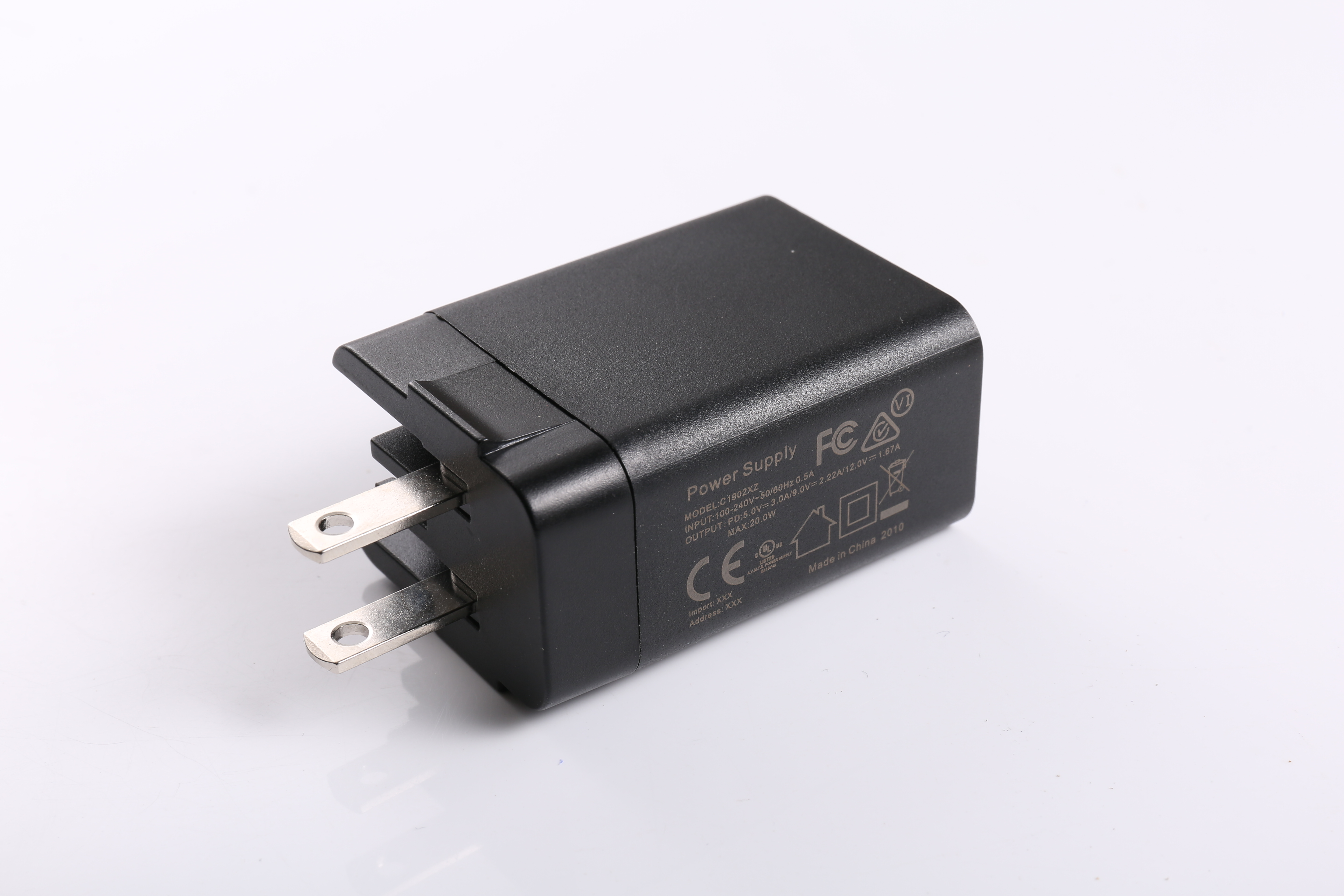 FCC SAA KC PSE CCC Certificaiton UL USB C переходника силы PD 5V 9V 12V 20W