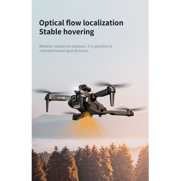 Optical Flow Drone With Triple 4k Camera Wifi Fpv Camera Stabilizer for Beginners Obstacle Avoidance RC Quadcopter 2.4G