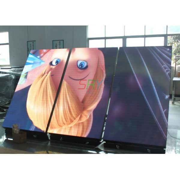 10mm Outdoor DIP346 LED Display Cabinet Front Open For Wall Attached