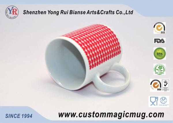 Velentines Gift Heat Sensitive Magic Mug , Porcelain Heat Change Mugs Personalized