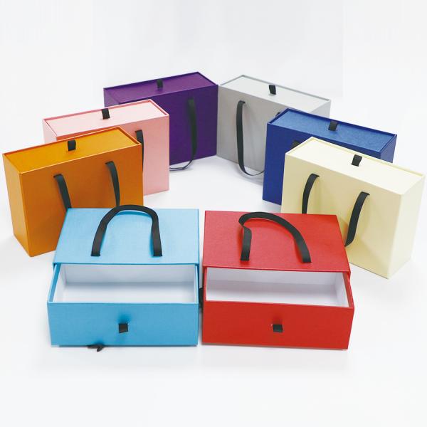 Embossing 0.5kg 800gsm Sliding Cardboard Drawer Box Bags