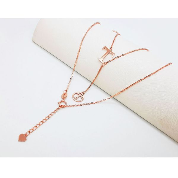 18k clásico personalizado de oro puro collar de cerradura femenino