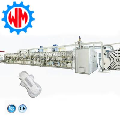 Machinerie entièrement automatique pour les femmes pour la fabrication de serviettes sanitaires Exportation mondiale