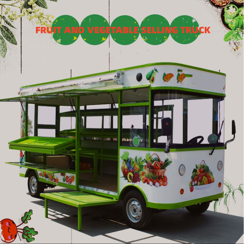 Customized Mobile Food Vending Trailer Multifunctional Fruit and Vegetables Vehicle