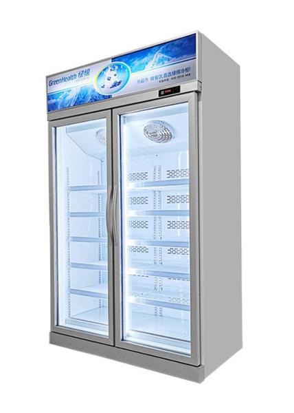 Customized Supermarket Frost Free Upright Freezer 5 Shelves 1450L