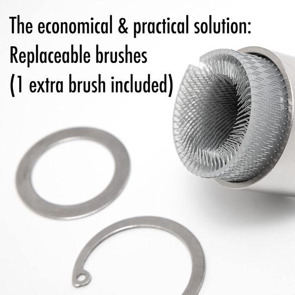 Copper Pipe Cleaning Brush Plastic Disc Inner Hole Steel Wire Brush