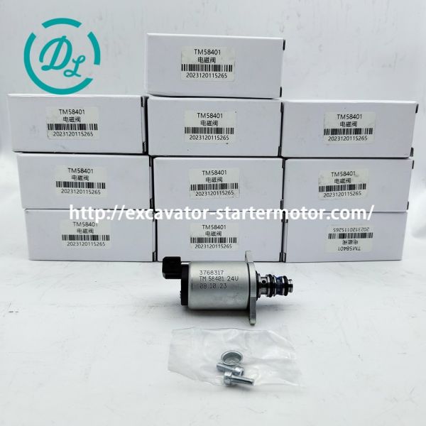 EexcavaStart 3768317 Parker 24V Solenoid Valve for Excavator