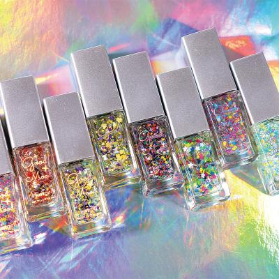 Cruelty Free Peel Off Water Based Nail Polish Vegan Glitter Nail Polish OEM