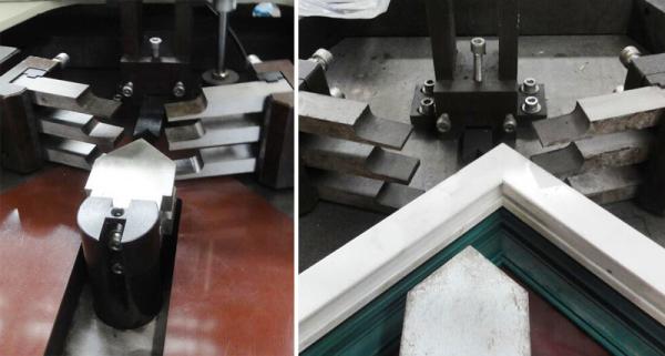 Aluminum Window Manufacturing Single Point Crimping Machine Hydraulic / Aluminum Window Fabricating Machine