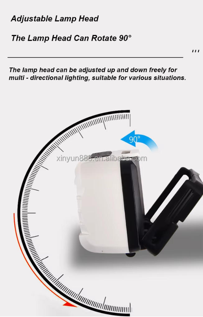 Super Bright Sensing Sensor Headlight 3 Light Source Night Driving Light 3 AAA Battery Powered Camping Emergency Headlight