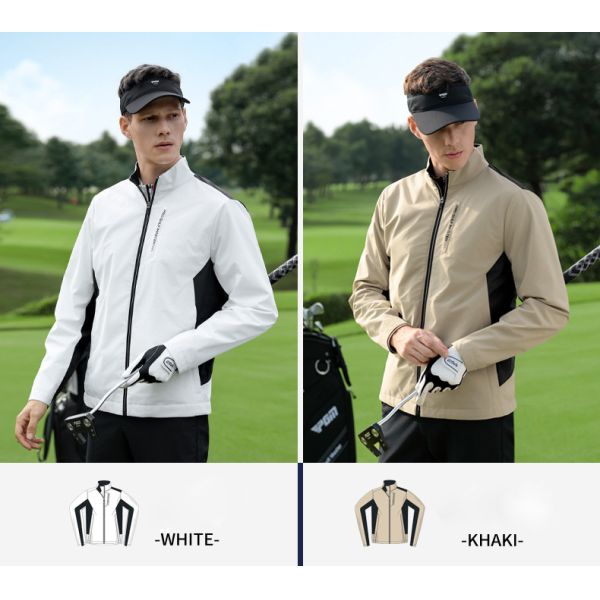 Men's Lightweight Polyester Golf Jacket OEM Custom Sport Outerwear Item