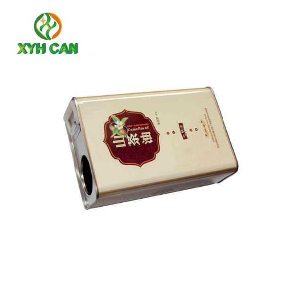 Olive Oil Tin Can of 2.5l Empty Square Shape Food Grade Tin Box Packaging