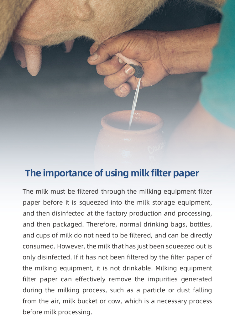 Stitched Edge Sealing Milk Filter Sock with 200 Mesh for Disposable Use in Dairy Industry
