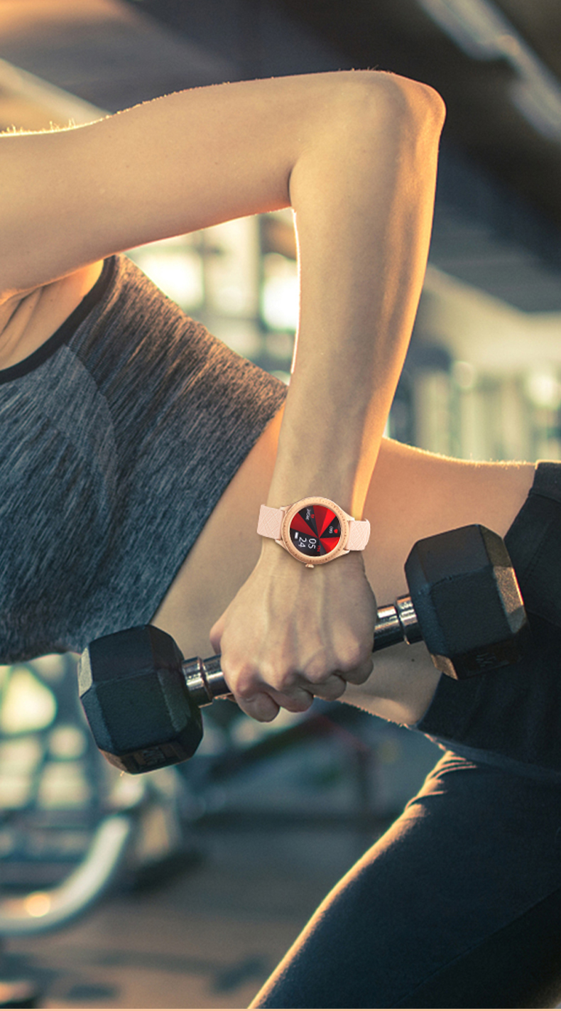 Андроид 5,0 240x240 показывает считать калории Smartwatch 110mA фитнеса женщин